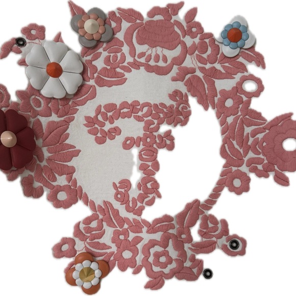 FENDI Fabulous sweatshirt with unique snap on flowers, zipper shoulder, size M - Picture 4 of 16